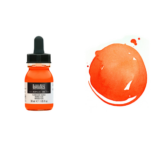 Liquitex Acrylic Ink Fluorescent Orange 982