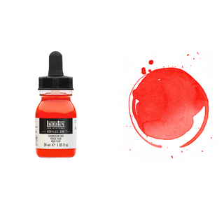 Liquitex Acrylic Ink Fluorescent Red 983